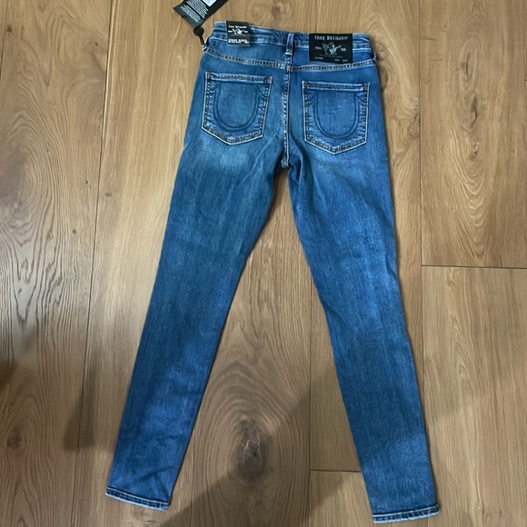 True Religion Jennie Curvy Mid Rise skinny 27 jeans - adorable never worn - Picture 4 of 7